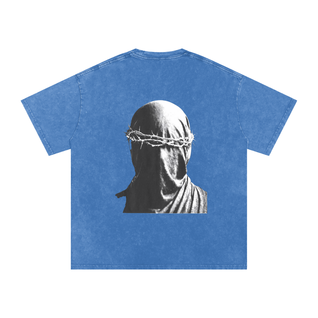 Snow Washed Oversized Cotton T-Shirt