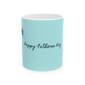 Happy Father’s Day Ceramic Mug - Light Blue Star Design (11oz & 15oz)