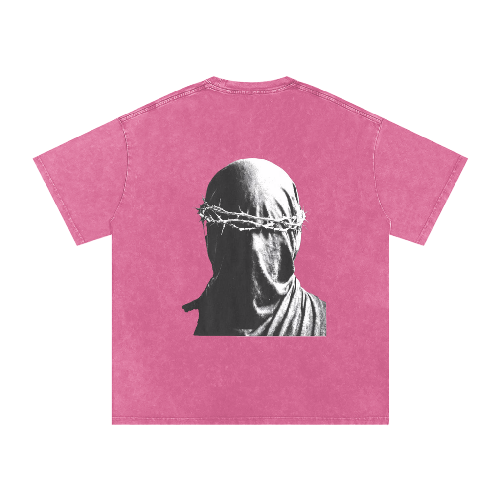 Snow Washed Oversized Cotton T-Shirt